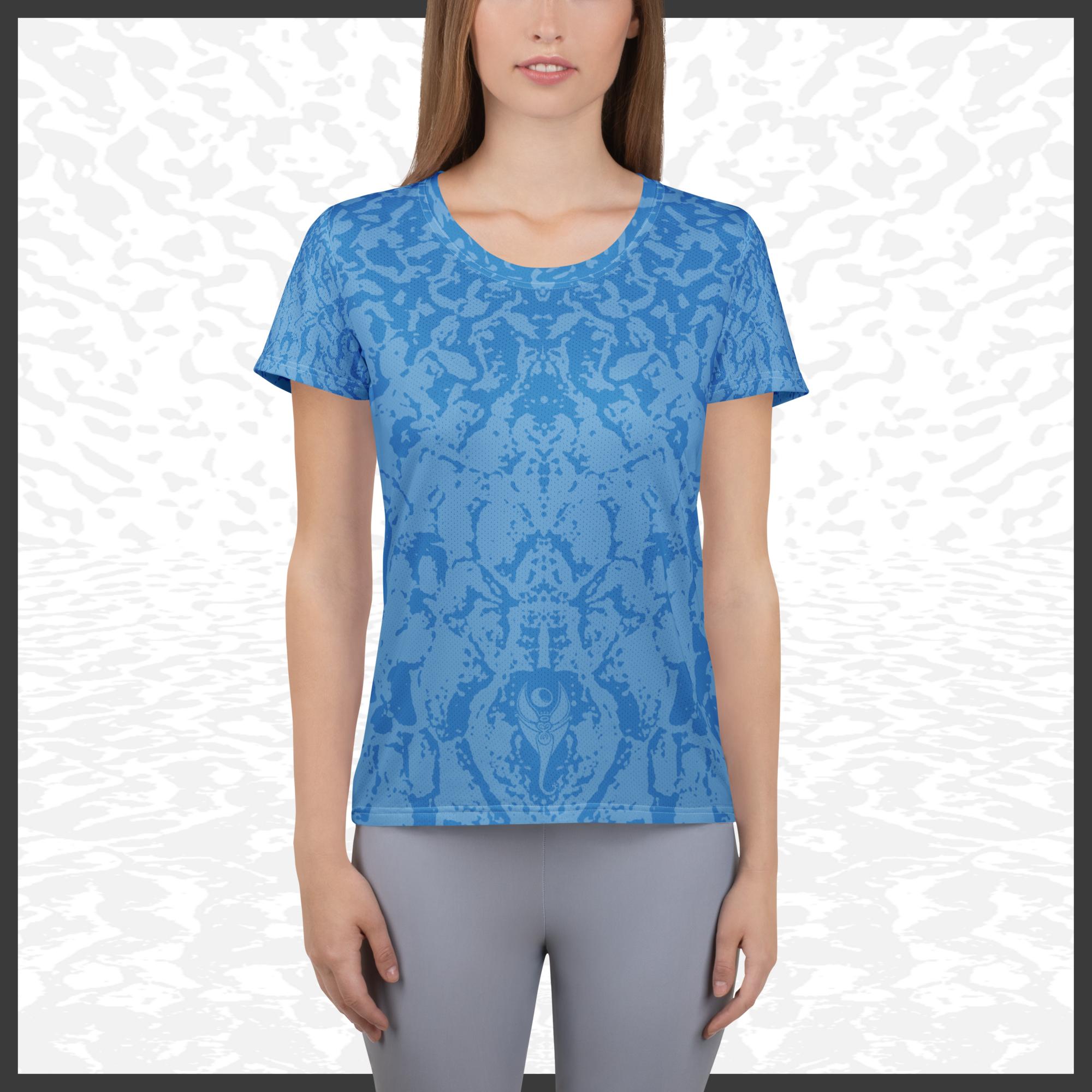 Women Athletic T-shirt – Deep Blue | Sandprint Collection
