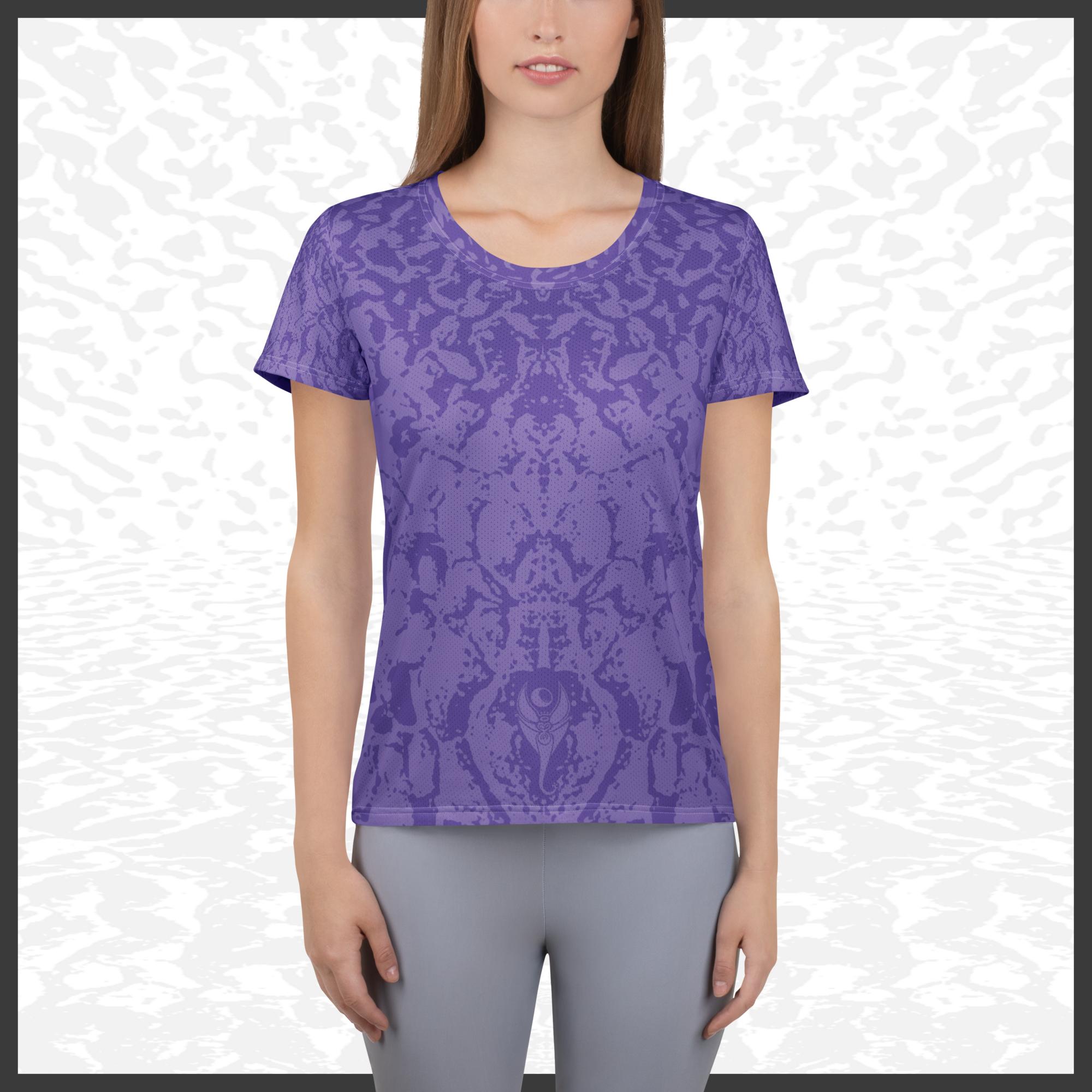 Women Athletic T-shirt – Deep Purple | Sandprint Collection