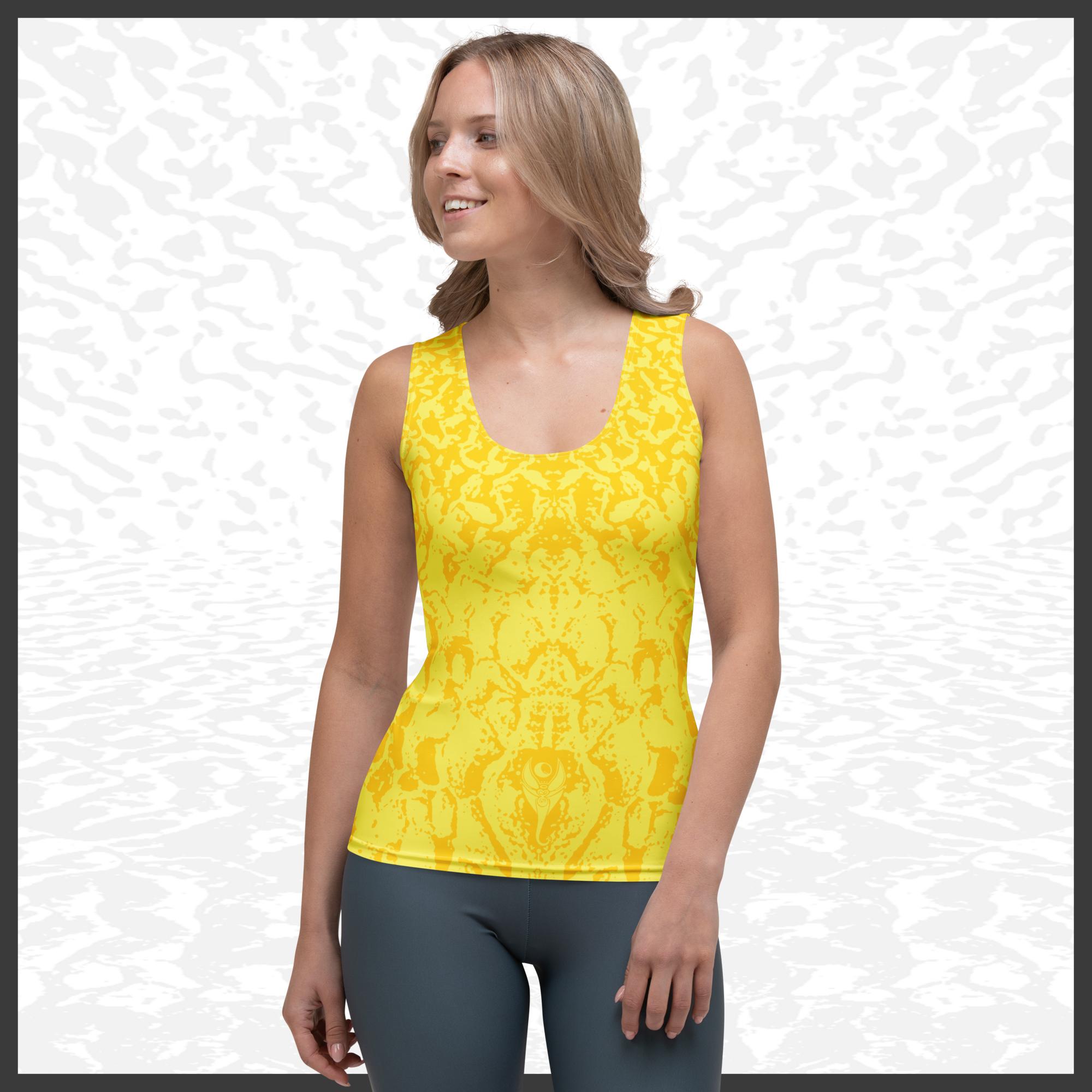 Women Tank Top – Deep Yellow | Sandprint Collection