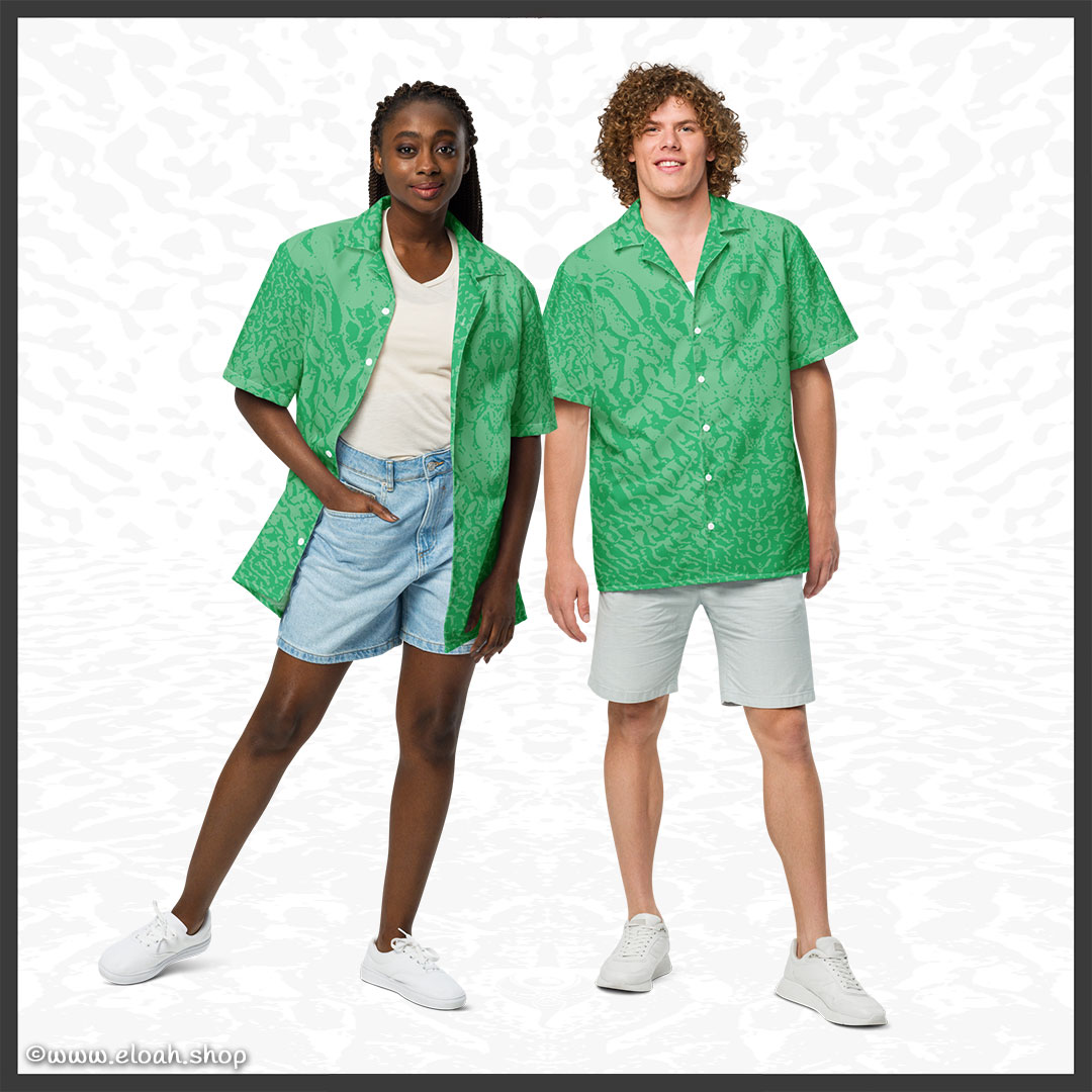 Unisex button shirt – Deep Green | Sandprint Collection