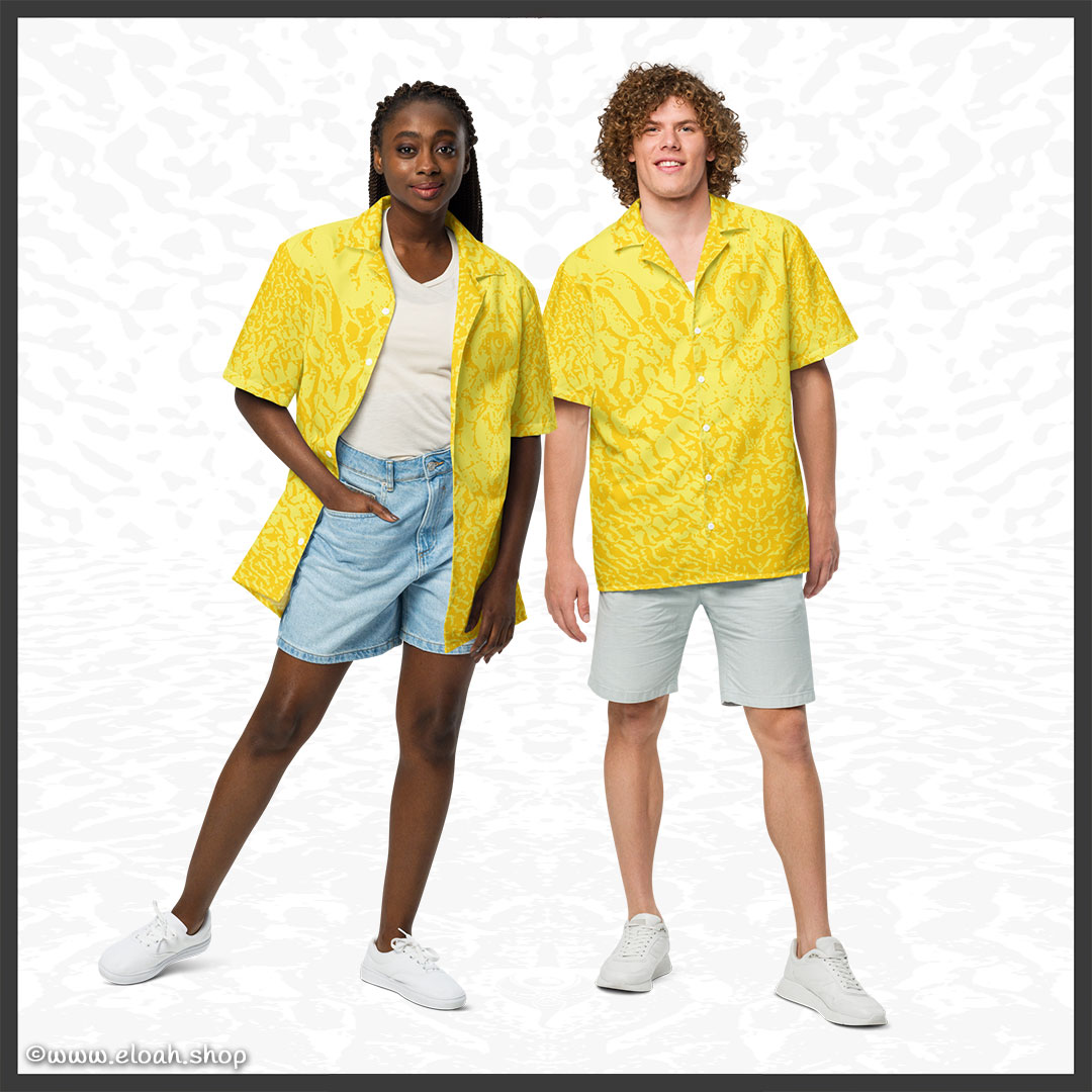 Unisex button shirt – Deep Yellow | Sandprint Collection