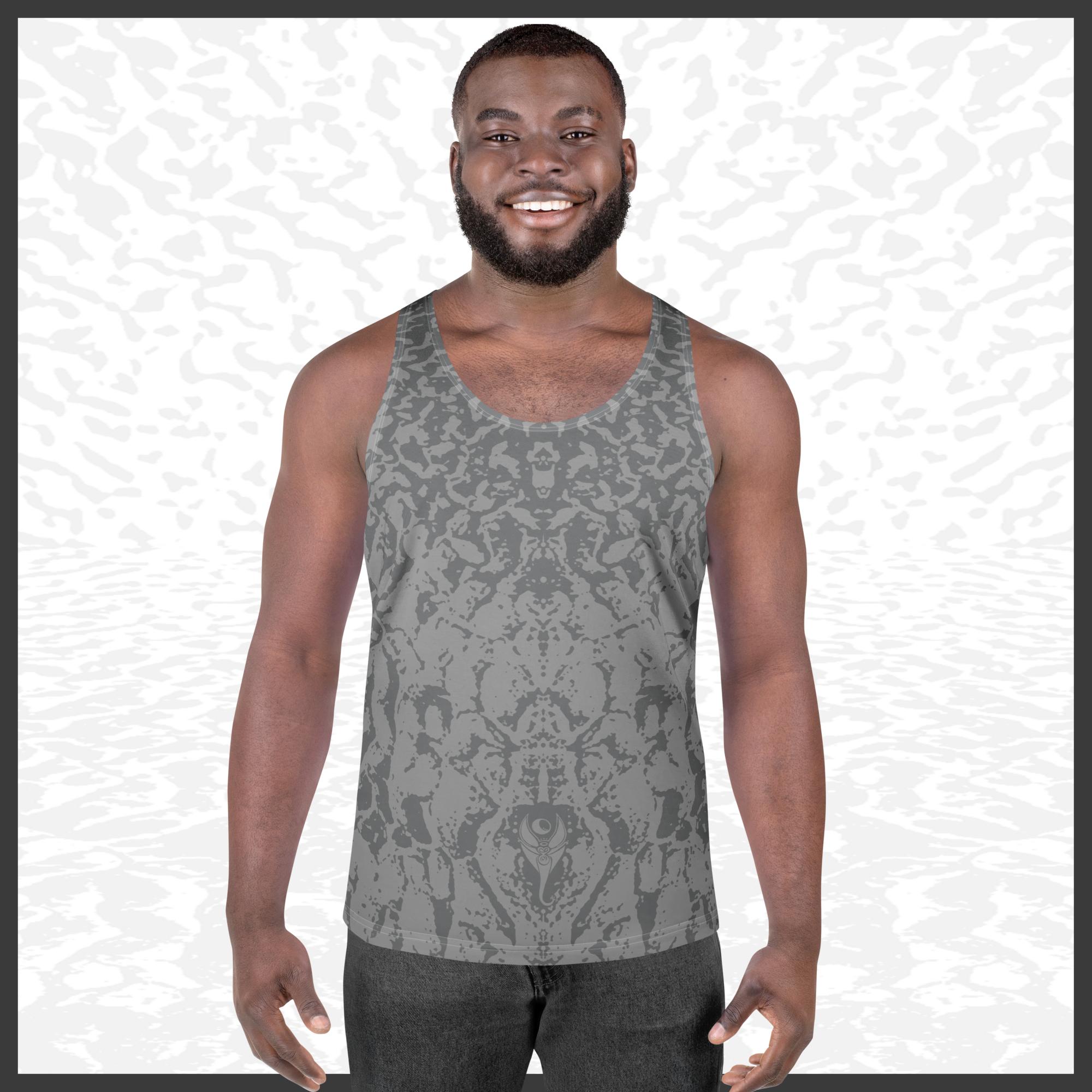 Men Tank Top – Deep Grey | Sandprint Collection