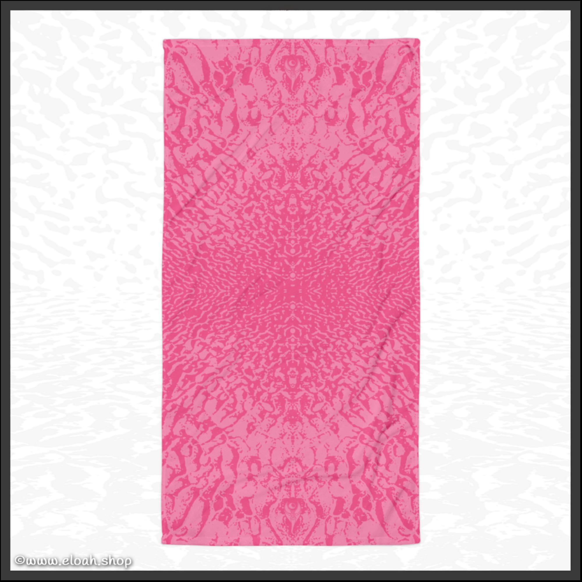 Large Towel – Deep Pink | Sandprint Collection
