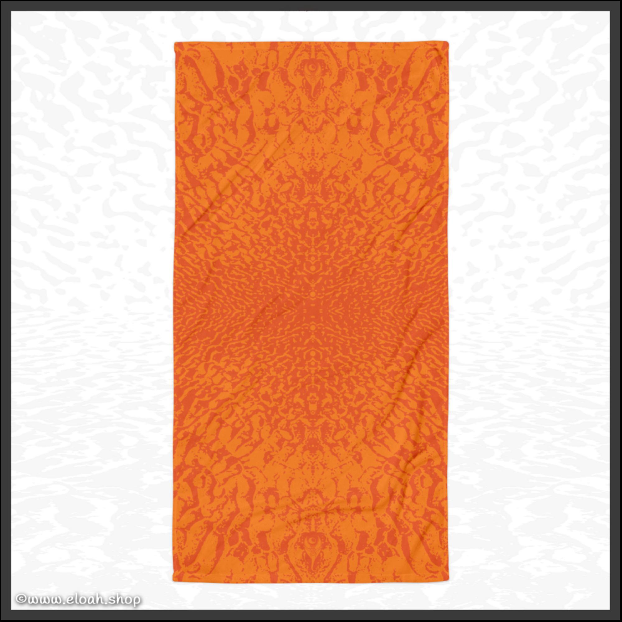 Large Towel – Deep Orange | Sandprint Collection