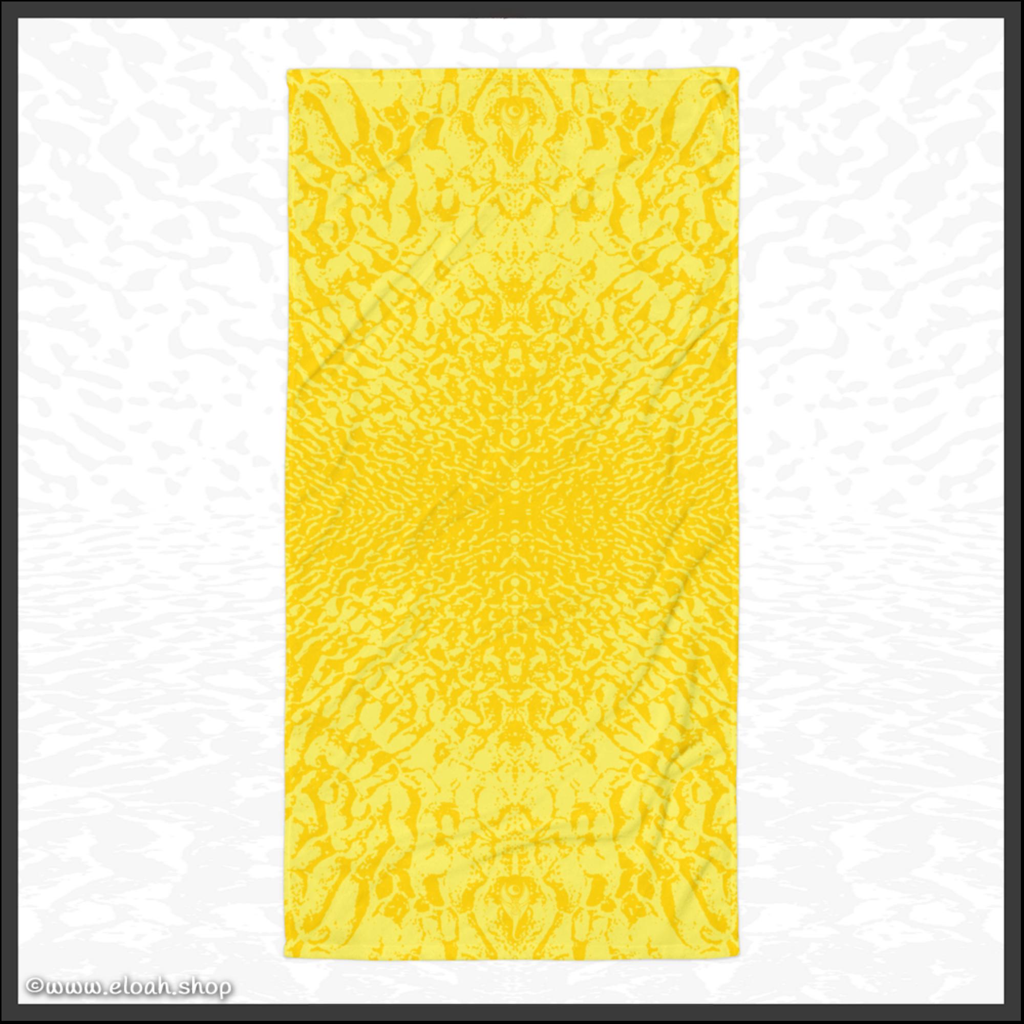 Large Towel – Deep Yellow | Sandprint Collection