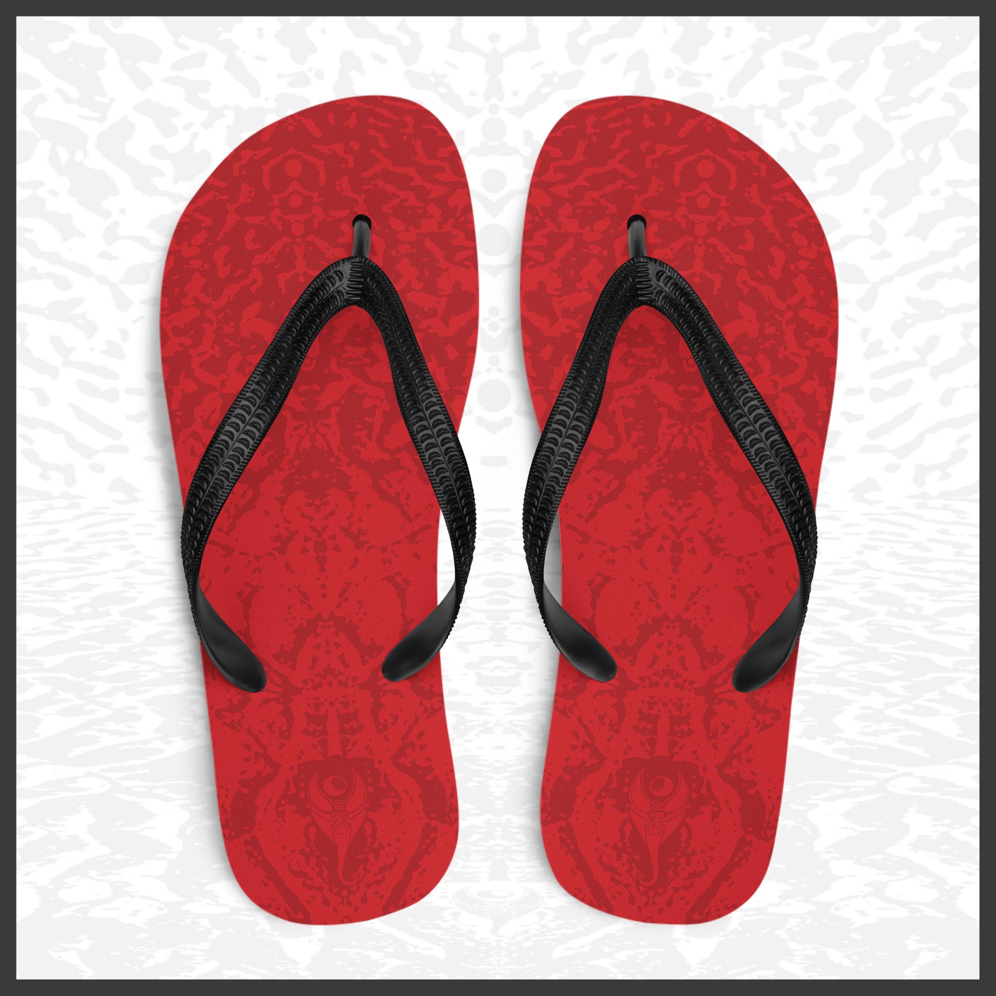 Flip-Flops – Deep Red | Sandprint Collection