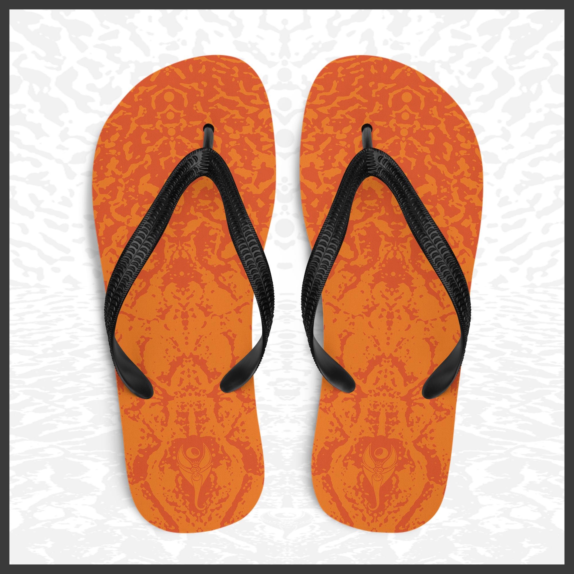 Flip-Flops – Deep Orange | Sandprint Collection