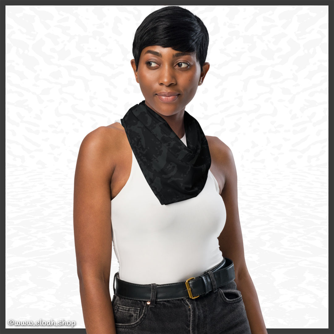 Bandana – Deep Black | Sandprint Collection