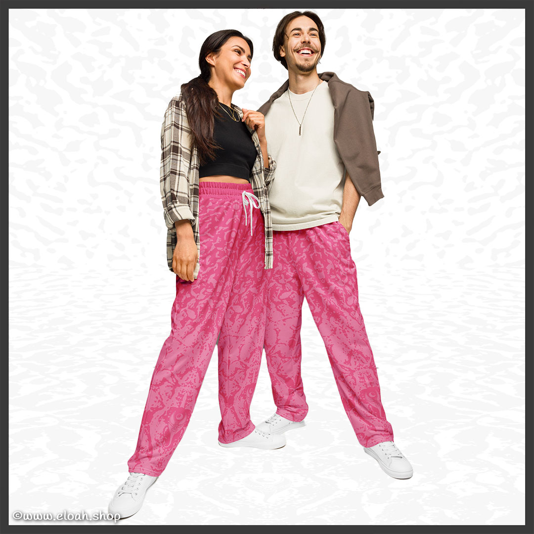 Wide-leg joggers – Deep Pink | Sandprint Collection