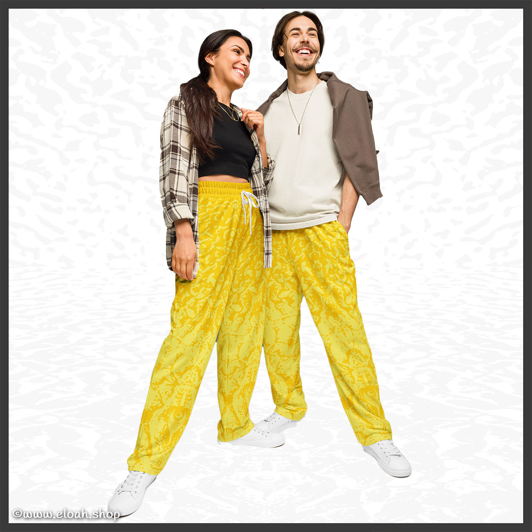 Wide-leg joggers – Deep Yellow | Sandprint Collection