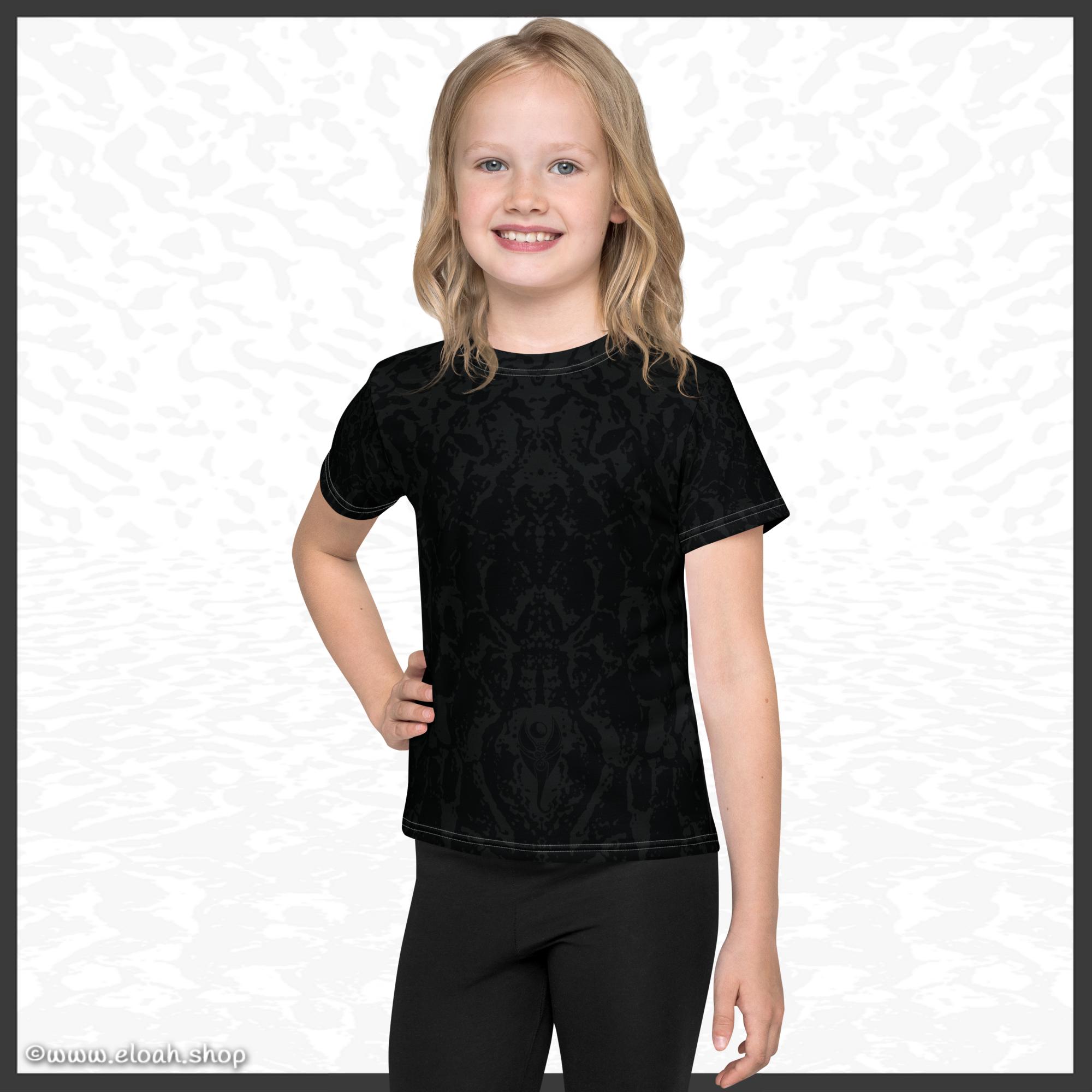 Kids t-shirt – Deep Black | Sandprint Collection