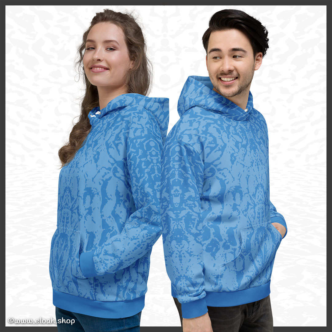 Unisex Hoodie – Deep Blue | Sandprint Collection