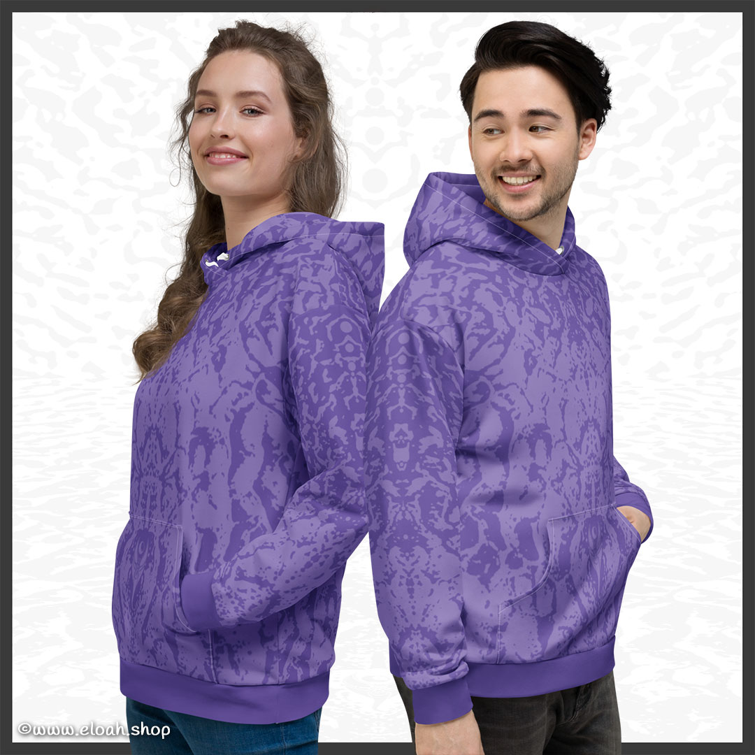 Unisex Hoodie – Deep Purple | Sandprint Collection