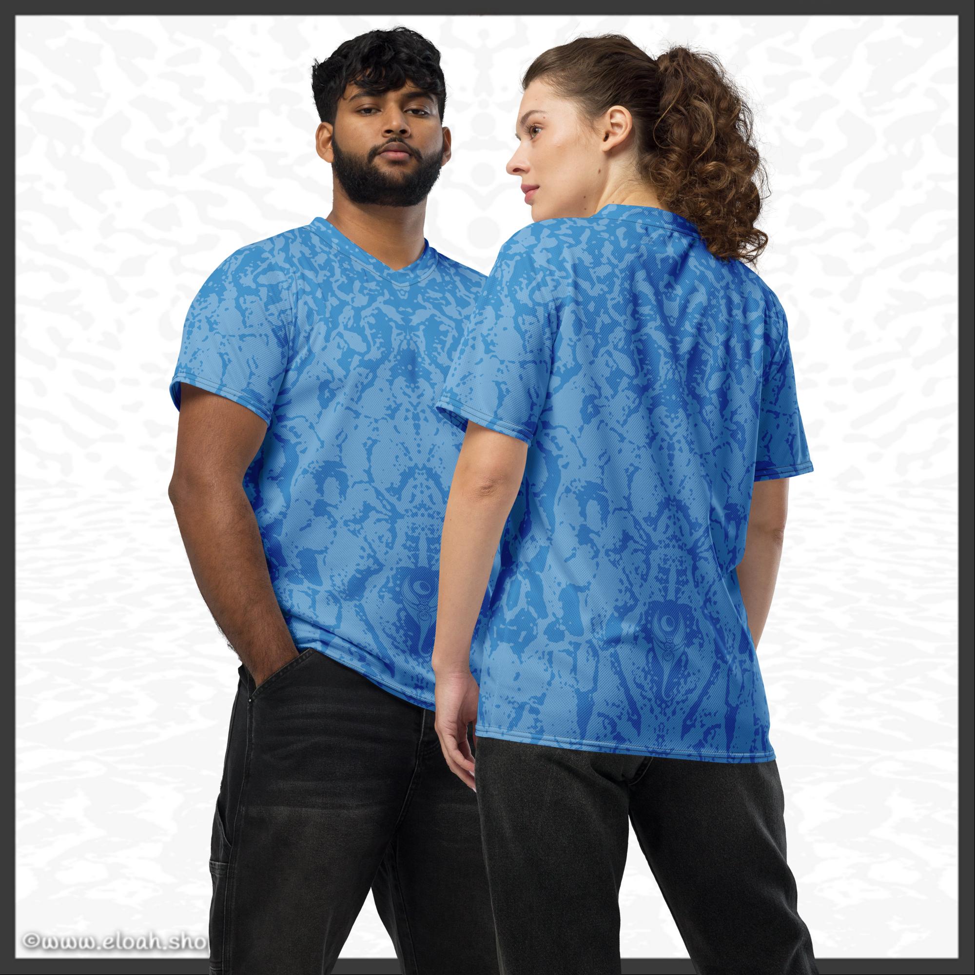 Recycled unisex sports jersey – Deep Blue | Sandprint Collection