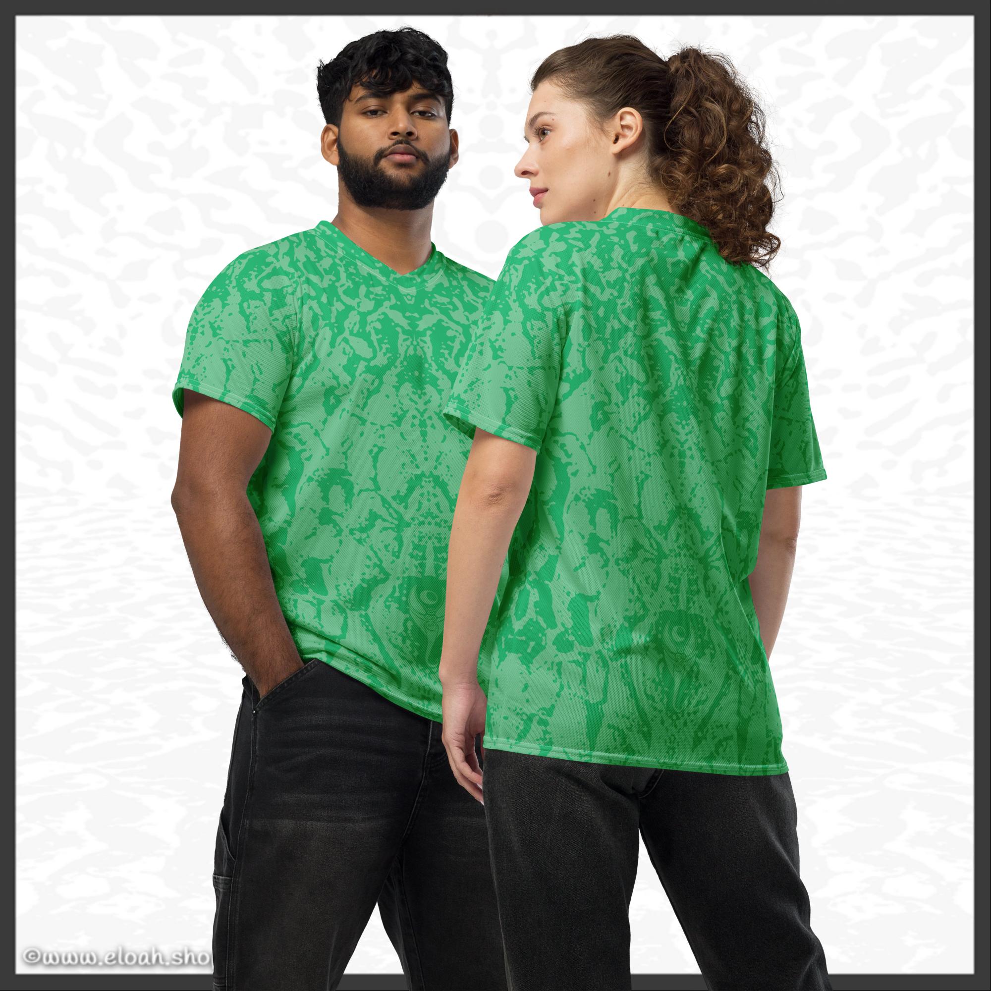 Recycled unisex sports jersey – Deep Green | Sandprint Collection