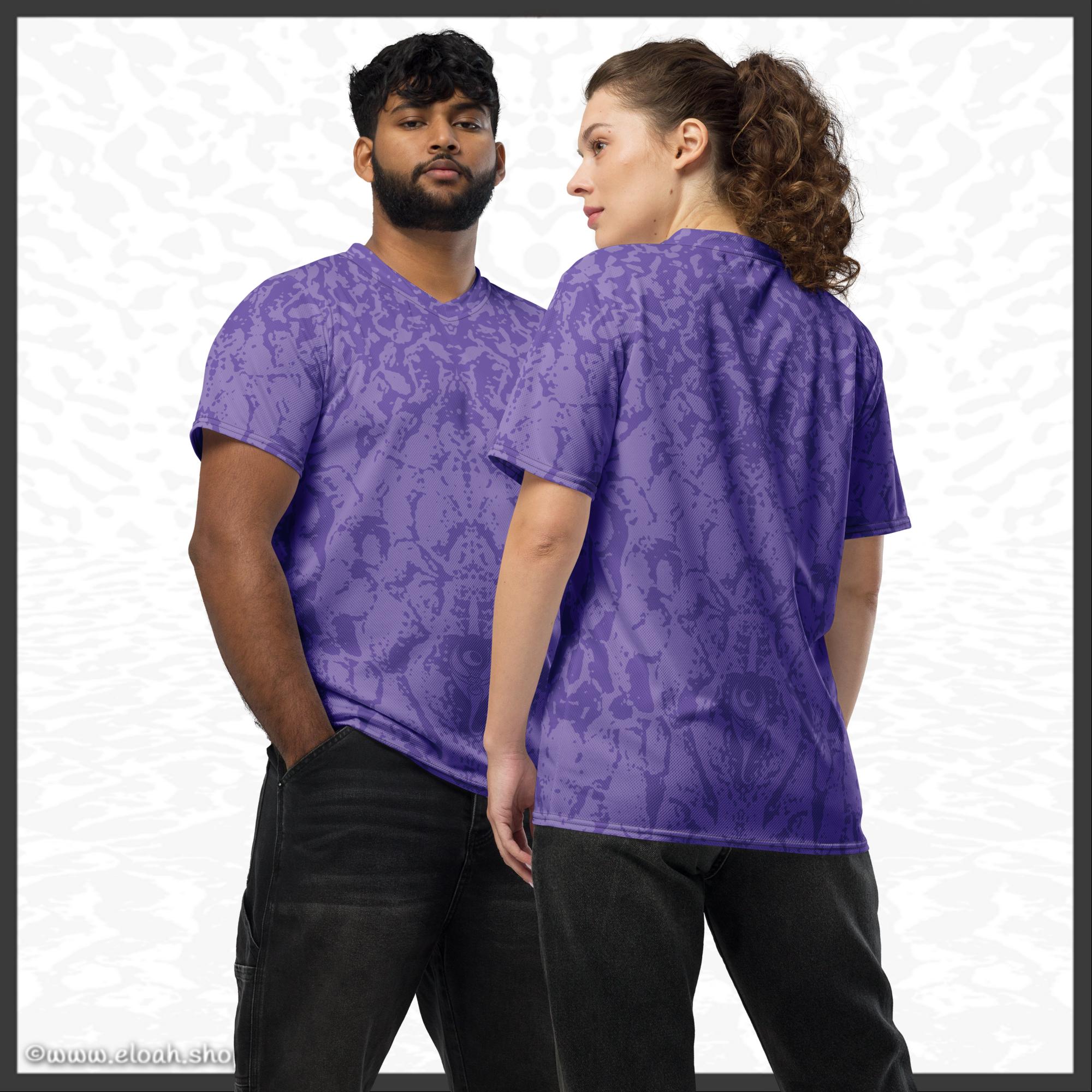 Recycled unisex sports jersey – Deep Purple | Sandprint Collection